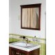 Sapho CROSS fali tükör 63x80cm, barna kerettel CR311