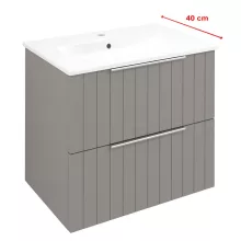   Sapho Cirasa mosdótartó szekrény 2 fiókkal 58x54x39 cm, agila strip CR592-4343S
