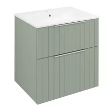   Sapho Cirasa mosdótartó szekrény 2 fiókkal 59,3x64x46 cm, verde strip CR601-4444S