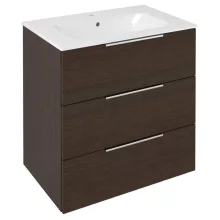 Sapho Cirasa 3 fiókos mosdószekrény krómozott fogantyúval 70x46 cm, rusztikus fenyő.