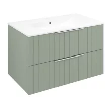   Sapho Cirasa mosdótartó szekrény 2 fiókkal 79,8x52x46 cm, verde strip CR801-4444S