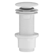   Sapho klik-klak PVC leeresztő mosdóhoz, matt fehér CV1132WM