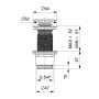 Sapho klik-klak mosdólefolyó 5/4, 10-80mm, fehér CV1132W