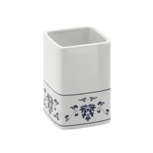   Sapho Cixi álló porcelán fogkefetartó, fehér/mintás CX9889