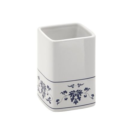 Sapho Cixi álló porcelán fogkefetartó, fehér/mintás CX9889