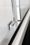 Polysan Lucis Line szögletes zuhanykabin 90x90 cm, átlátszó üveggel, króm profil DL1615