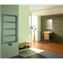   Sapho Denali fürdőszobai radiátor 550x904 mm, struktúrált ezüst DN609SS