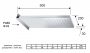 Sapho téglalap fali fejzuhany 500x200x30 mm, polírozott inox DP562