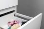 Sapho Odetta 2 fiókos mosdótartó szekrény, 57x43,5cm, fényes fehér DT060-3030