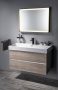 Sapho Odetta két fiókos mosdótartó szekrény 67x43,5 cm, ezüst tölgy DT070-1111