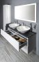Sapho Odetta két fiókos mosdótartó szekrény 118x43,5 cm, ezüst tölgy DT120-1111