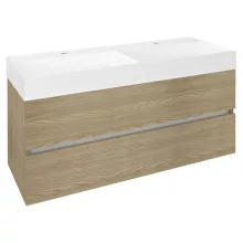  Sapho Odetta két fiókos mosdótartó szekrény 118x43,5 cm, bardini szilva DT120-1313