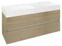 Sapho Odetta két fiókos mosdótartó szekrény 118x43,5 cm, bardini szilva DT120-1313