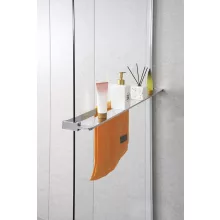 Polysan walk-in zuhanypolc törölközőtartóval EG1410 – Saniterline