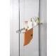Polysan walk-in zuhanypolc törölközőtartóval EG1410 – Saniterline