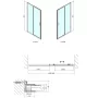 Polysan Easy Line tolóajtó 160x190 cm transzparent üveg, króm EL1815