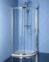 Polysan Easy Line íves zuhanykabin 190x110 cm transzparent üveg, króm EL2415