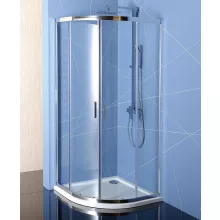   Polysan Easy Line íves zuhanykabin 190x80 cm transzparent üveg, króm EL2515