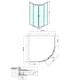 Polysan Easy Line íves zuhanykabin 190x90 cm transzparent üveg, króm EL2615
