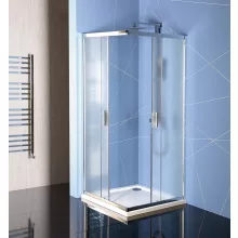   Polysan EASY LINE szögletes zuhanykabin 900x900x1900 mm BRICK üveg, króm profillal EL5138