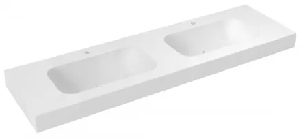 Sapho Emico Rockstone duplamosdó 210x50 cm, matt fehér EM210-B2M-L