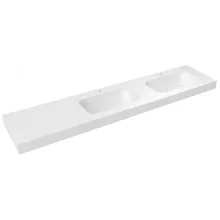   Sapho Emico Rockstone duplamosdó 230x50 cm, jobbos/matt fehér EM230-B2R-L