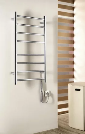 Sapho Redondo elektromos törölköző szárító radiátor 50x90 cm, inox ER220V