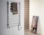 Sapho Eskinado elektromos törölközőszárító radiátor 620x1160 mm, inox ER430V