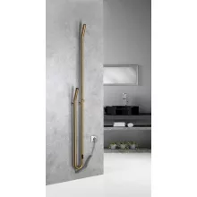   Sapho DuoPasso 45 W elektromos törölköző szárító radiátor 122x1700 mm időzítővel, matt arany ER830