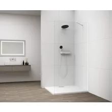   Polysan ESCA Walk-in zuhanyfal átlátszó üveggel 100x210 cm, matt fehér ES1010-03