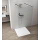 Polysan ESCA szabadon álló Walk-in zuhanyfal átlátszó üveggel 1100x2100 mm, matt fekete ES1011-06