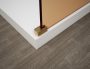 Polysan ESCA szabadon álló Walk-in zuhanyfal átlátszó üveggel 1100x2100 mm, matt arany ES1011-08