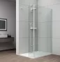 Polysan ESCA Walk-in zuhanyfal átlátszó üveggel 1200x2100 mm, matt fehér ES1012-03