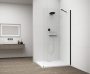 Polysan ESCA Walk-in zuhanyfal átlátszó üveggel 1300x2100 mm, matt fekete ES1013-02