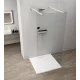 Polysan Esca szabadon álló Walk-in zuhanyfal átlátszó üveggel 1500x2100 mm, matt fehér ES1015-07