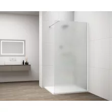 Polysan Esca Walk-in zuhanyfal matt üveggel 1000x2100 mm, matt fehér profillal.