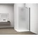 Polysan Esca Walk-in zuhanyfal matt üveggel 1100x2100 mm, matt fekete profillal.