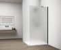Polysan ESCA Walk-in zuhanyfal matt üveggel 1300x2100 mm, matt fekete ES1113-02
