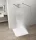 Polysan Esca szabadon álló Walk-in zuhanyfal matt üveggel 1300x2100 mm, matt fekete profillal.