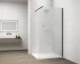 Polysan ESCA Walk-in zuhanyfal matt üveggel 800x2100 mm, matt fekete ES1180-02
