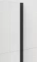 Polysan ESCA Walk-in zuhanyfal matt üveggel 800x2100 mm, matt fekete ES1180-02
