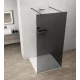 Polysan Esca szabadon álló Walk-in zuhanyfal sötétített üveggel 1000x2100 mm, matt fekete profillal.