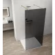 Polysan Esca szabadon álló Walk-in zuhanyfal sötétített üveggel 1000x2100 mm, matt arany profillal.