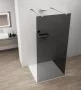 Polysan Esca szabadon álló Walk-in zuhanyfal sötétített üveggel 1100x2100 mm, króm profillal.