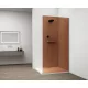 Polysan Esca Walk-in zuhanyfal 800x2100 mm barna üveggel, króm kivitelben.