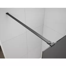   Polysan ESCA Walk-in zuhanyfalhoz merőleges merevítő 1200 mm, matt fekete ES7025