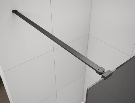 Polysan ESCA Walk-in zuhanyfalhoz merőleges merevítő 1200 mm, matt fekete ES7025