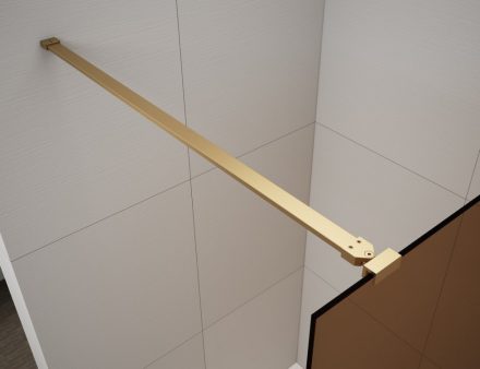 Polysan ESCA Walk-in zuhanyfalhoz merőleges merevítő 1200 mm, matt arany ES7046
