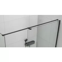   Polysan ESCA Walk-in zuhanyfalhoz univerzális merevítő 2000 mm, matt fekete ES7225