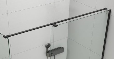 Polysan ESCA Walk-in zuhanyfalhoz univerzális merevítő 2000 mm, matt fekete ES7225